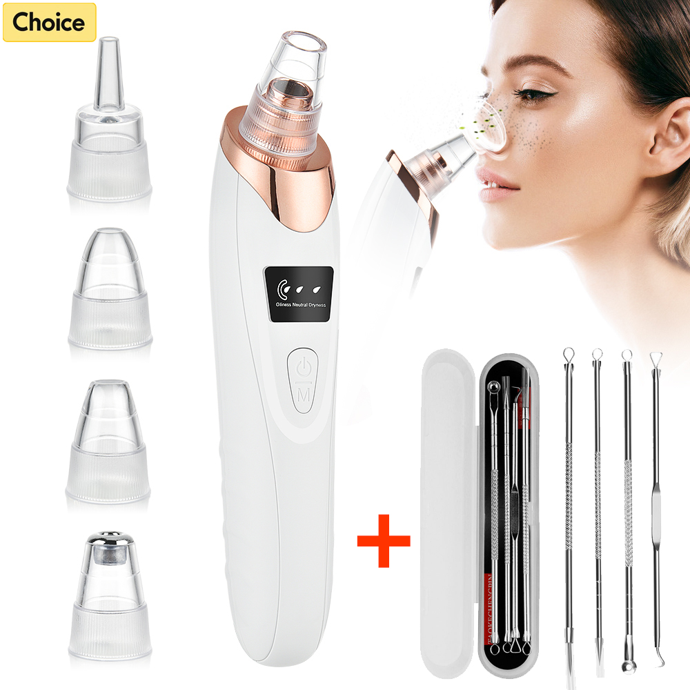 Pore Vacuum - ดูดสูญญากาศ Blackhead Remover เข็มสิวชุดทําความสะอาดรูขุมขนบนใบหน้าจุดด่างดําสิวสิว Black Head