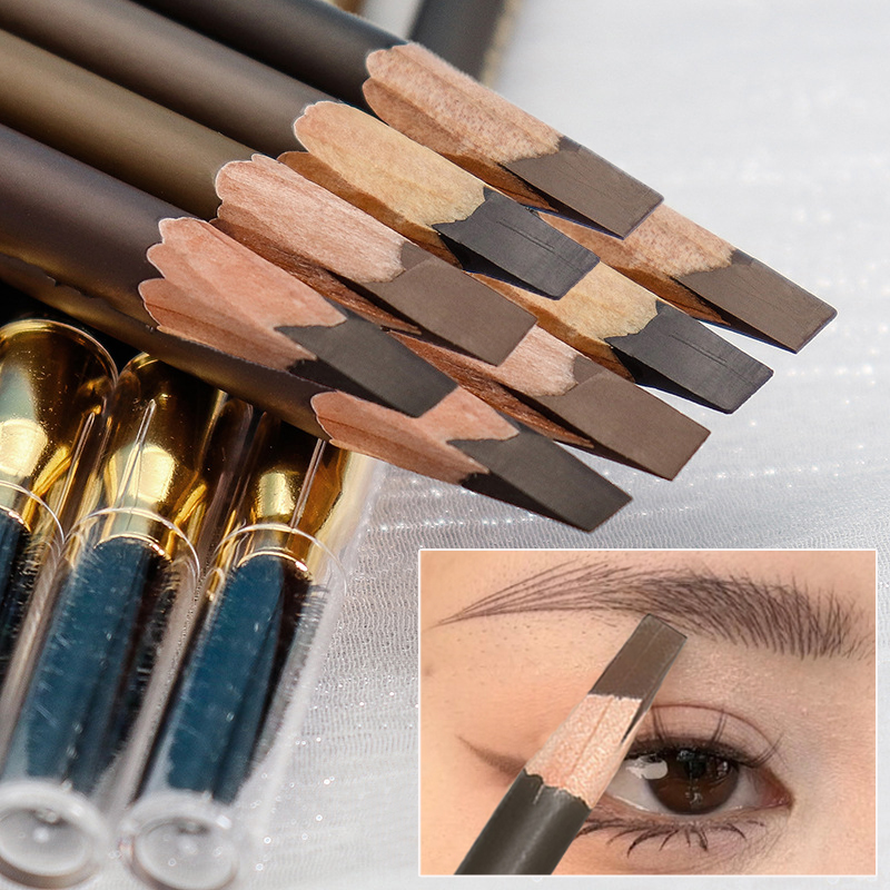 Eyebrow Pomade Pencil - ปากกาเขียนคิ้วกันน้ําพร้อมแปรง 7 สี Natural Lasting Non-caking