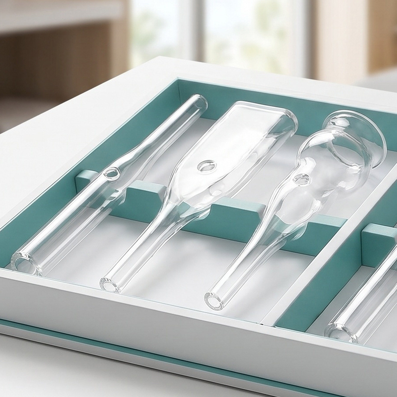 Pore Vacuum - หัวดูดสูญญากาศแก้ว 6 ชิ้น สำหรับเครื่องดูดสิวเสี้ยนและทำความสะอาดรูขุมขนอย่างล้ำลึก