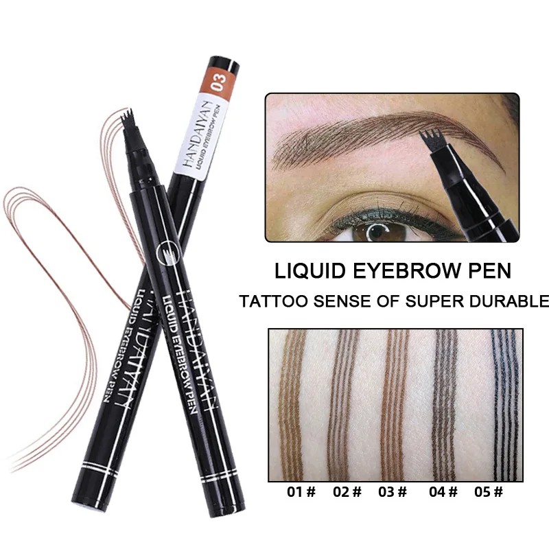 Eyebrow Pomade Pencil - 4D Microblading Eyebrow ปากกา 4 ส้อมเคล็ดลับ