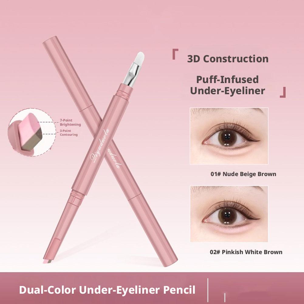 Makeup Brush Set - ดินสอไฮไลท์แบบสองสี Aegyo Sal 1 แท่ง พกพาสะดวก