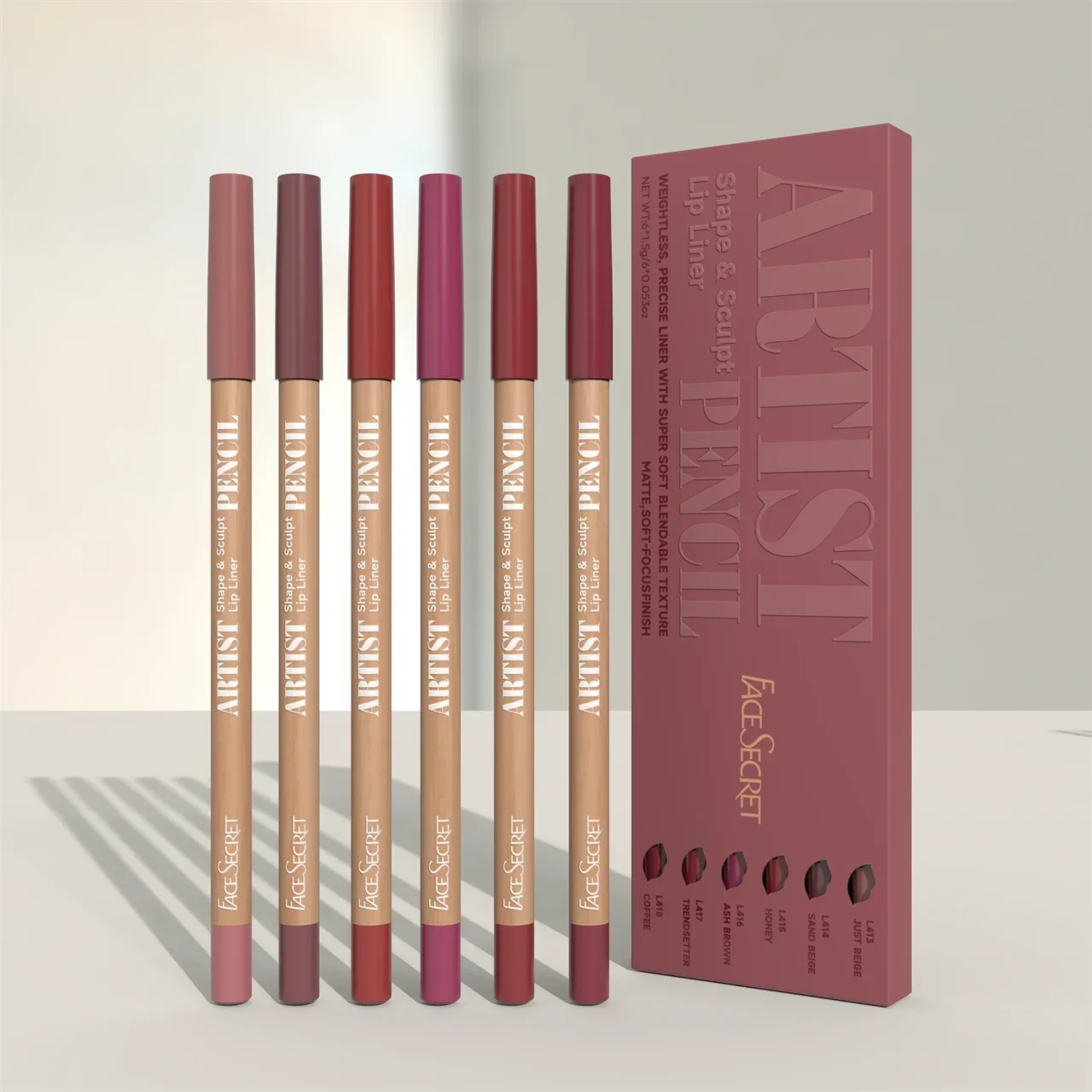 Lip Liner Pencil - 6 ชิ้น/เซ็ต Lip Liner ปากกา 6