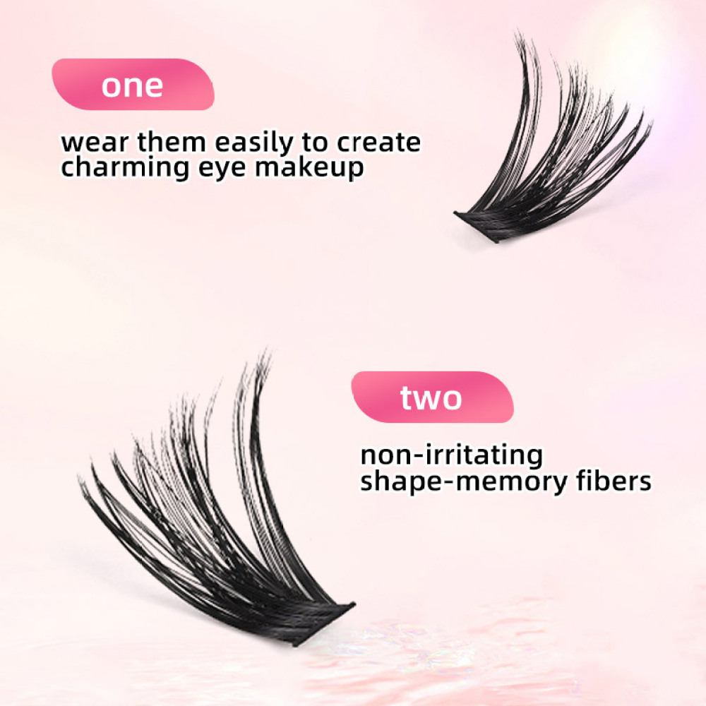 Beauty Makeup Look - ชุดต่อขนตาปลอม DIY สำหรับต่อขนตาด้วยตัวเอง ให้ลุคธรรมชาติ ขนตาเส้นใยนุ่ม หนา