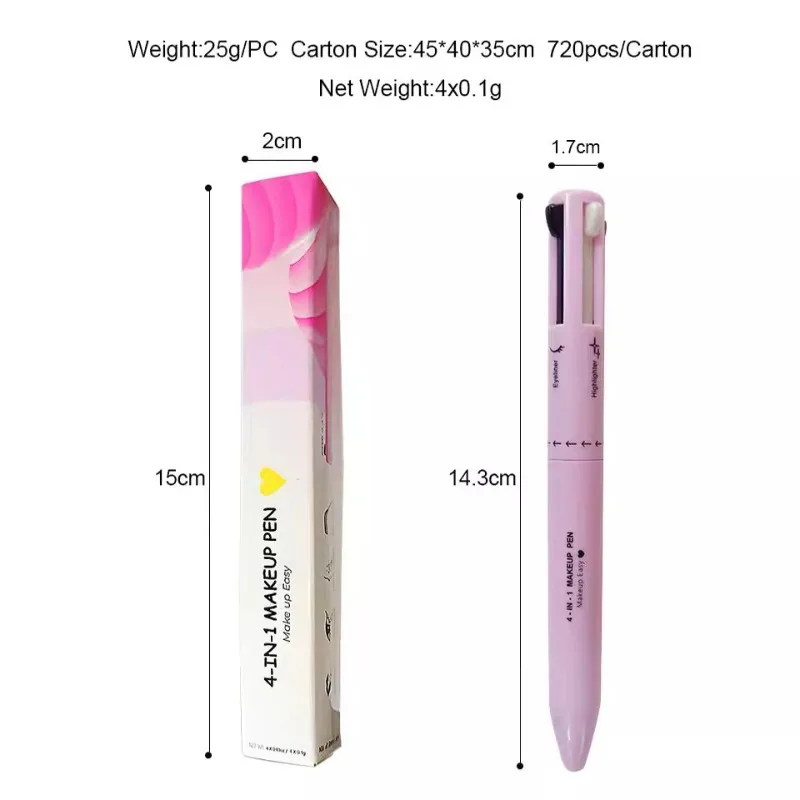 4 In 1 ดินสอเขียนคิ้ว Lip Line - Eyebrow Pomade Pencil บทวิจารณ์และราคา