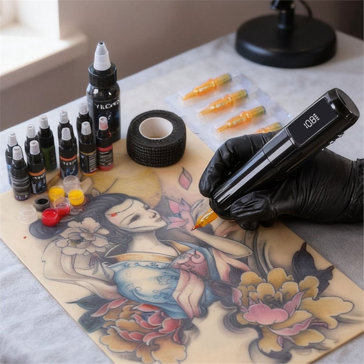 618 เมกะเซลล์เครื่องสักไร้สายแ - Beauty Makeup Sale บทวิจารณ์และราคา