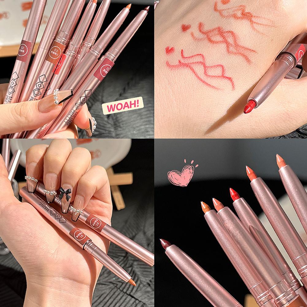 ลิปไลเนอร์เนื้อแมทติดทนนานอัตโ - Lip Liner Pencil บทวิจารณ์และราคา