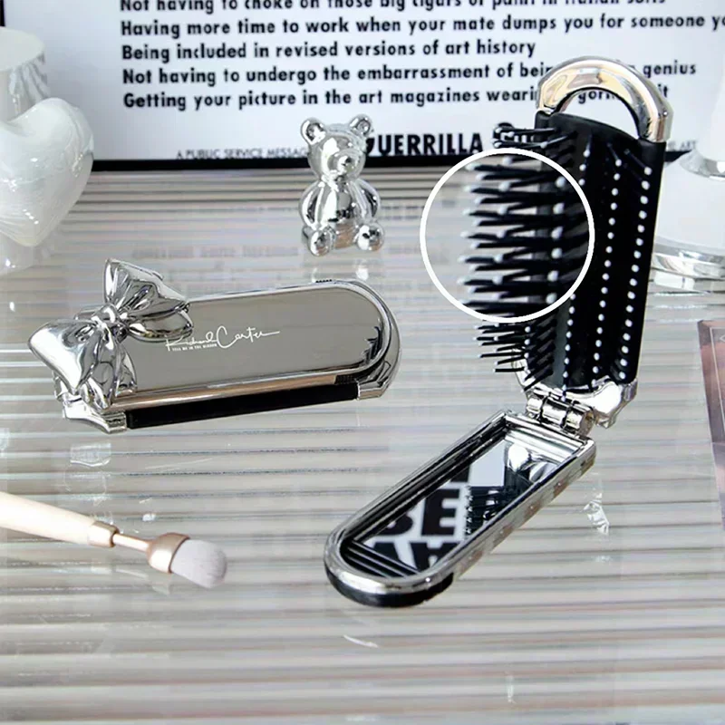 ใหม่ Sliver Bow พับหวีกระจก Ai - Beauty Makeup News บทวิจารณ์และราคา