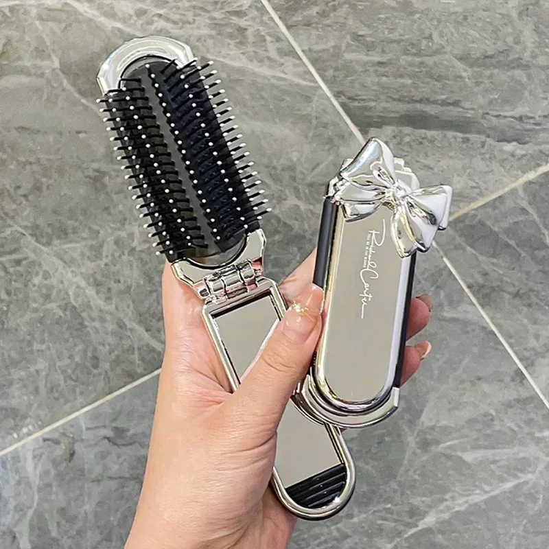 ใหม่ Sliver Bow พับหวีกระจก Ai - Beauty Makeup News บทวิจารณ์และราคา