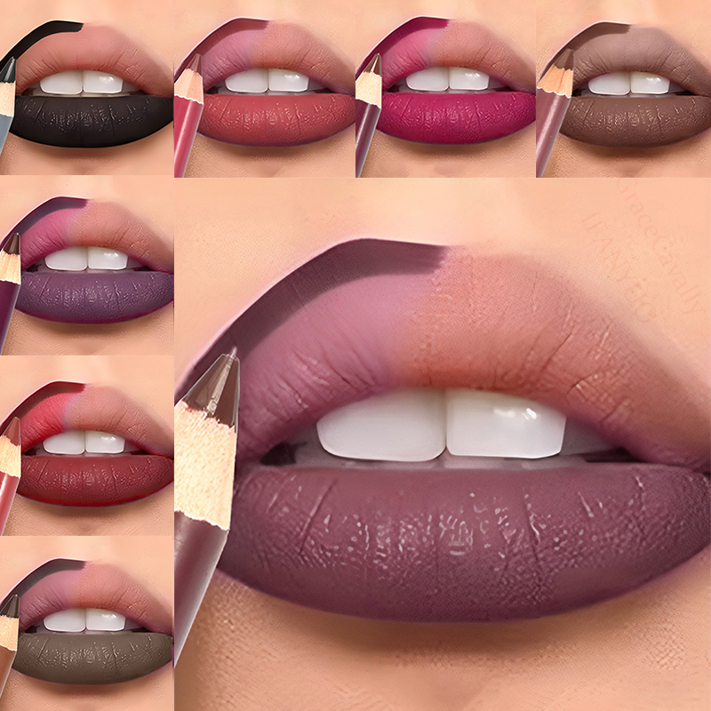 ดินสอเขียนขอบปากสีน้ำตาลเข้ม ก - Lip Liner Pencil บทวิจารณ์และราคา