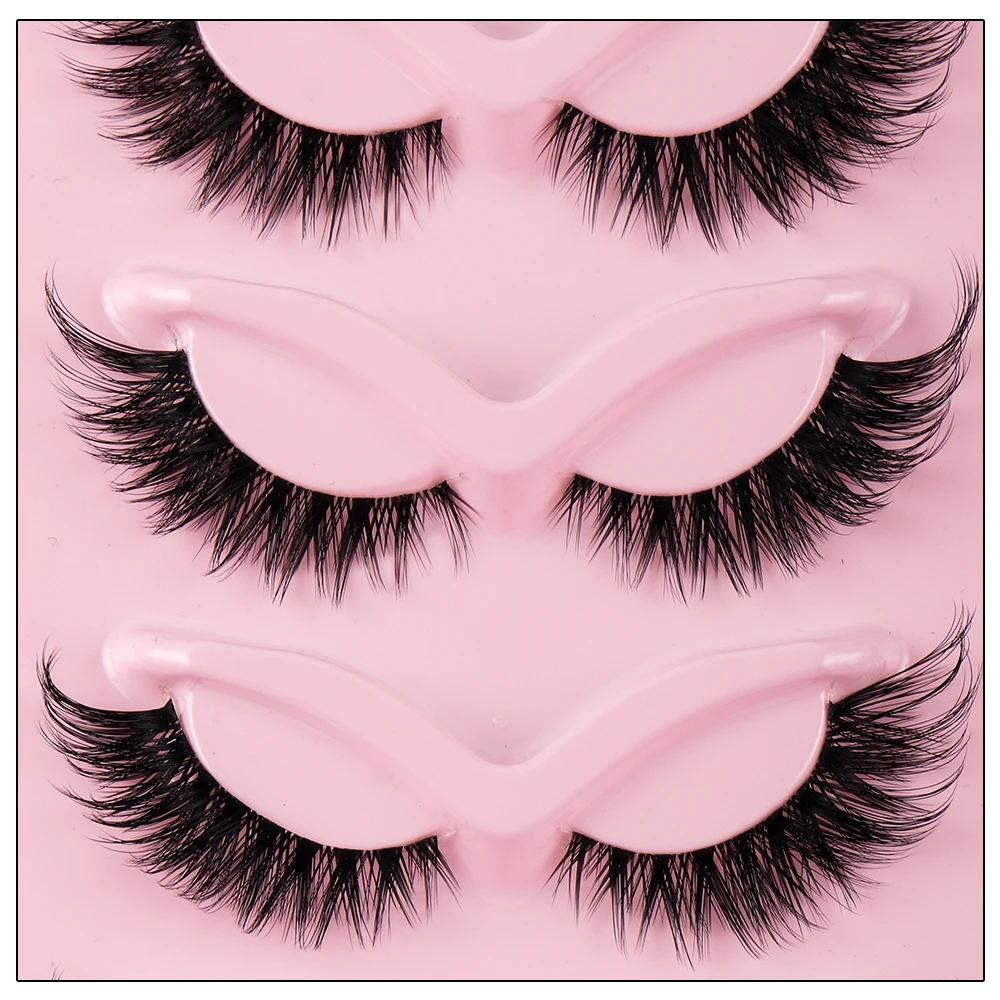 ขนตาปลอม 3D แบบธรรมชาติ Cat Ey - Beauty Makeup Look บทวิจารณ์และราคา
