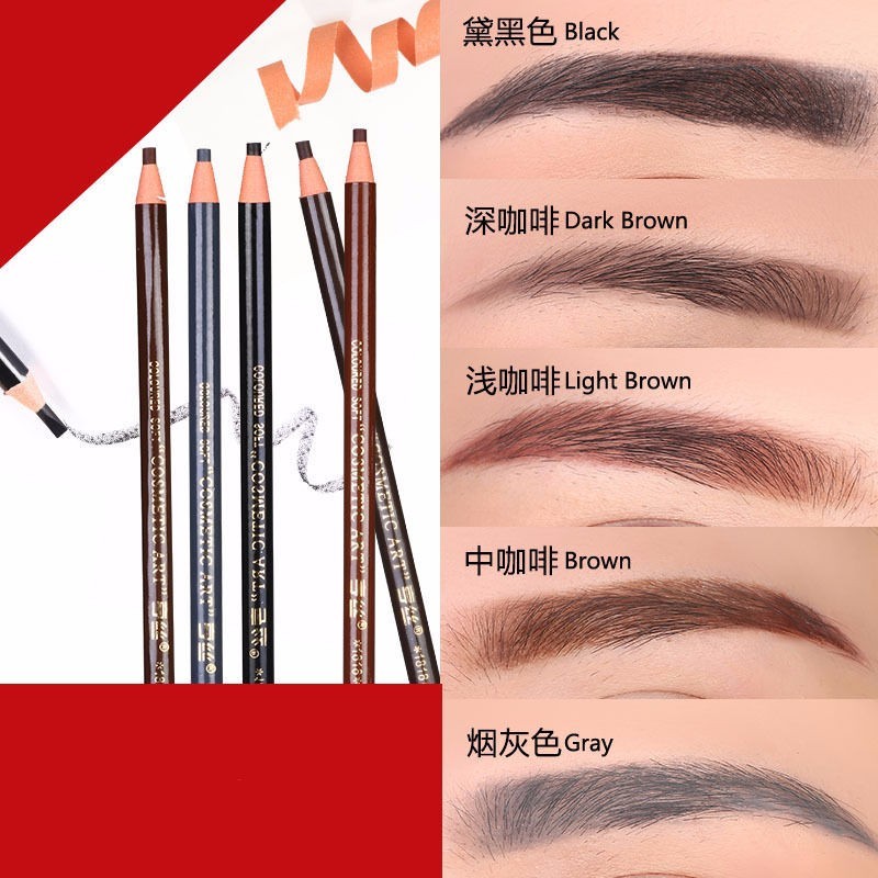 2Pcs กันน้ำติดทนนานดินสอเขียนค - Eyebrow Pomade Pencil บทวิจารณ์และราคา
