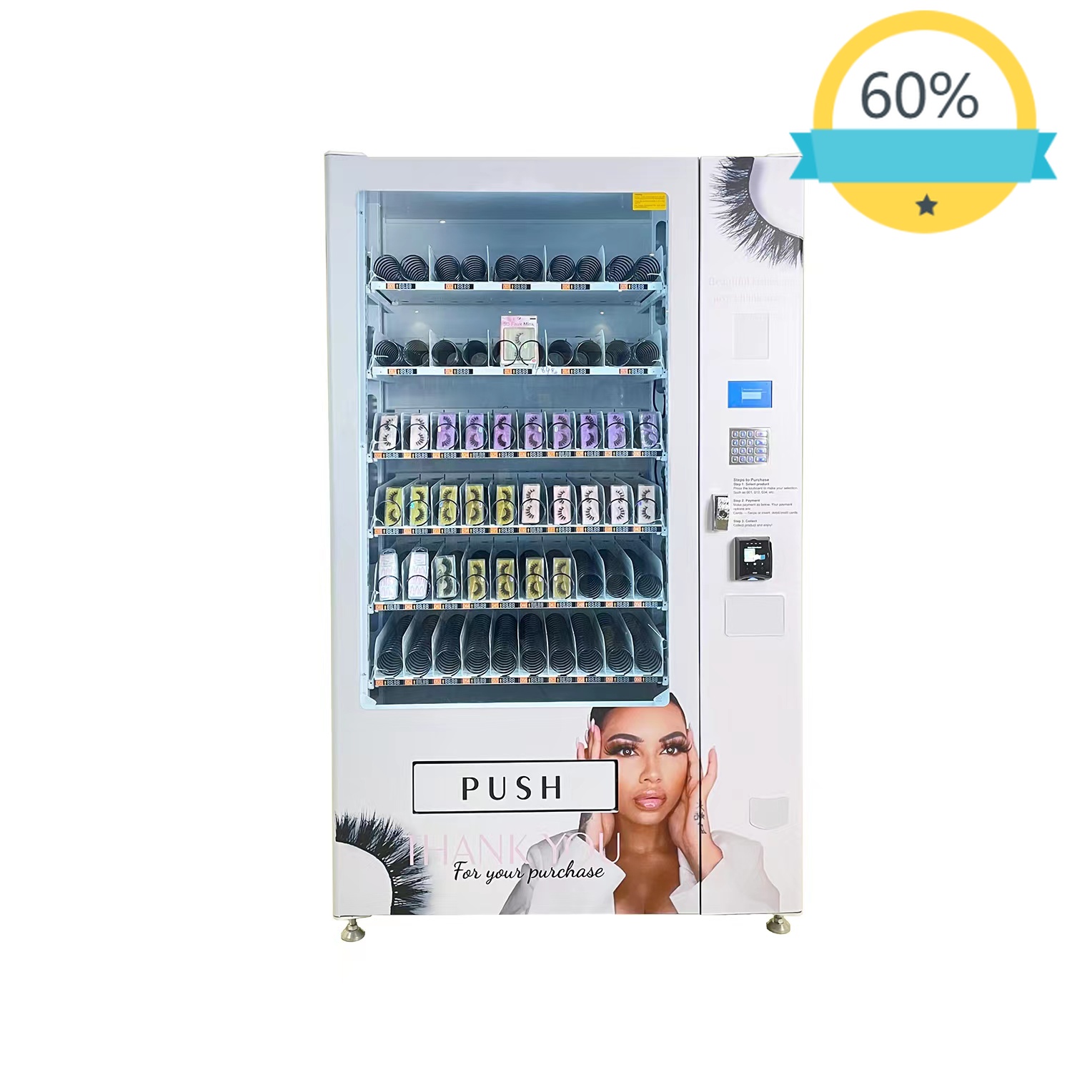 เครื่องขายขนตาปลอมพร้อมชุดลิปส - Beauty Makeup Sale บทวิจารณ์และราคา