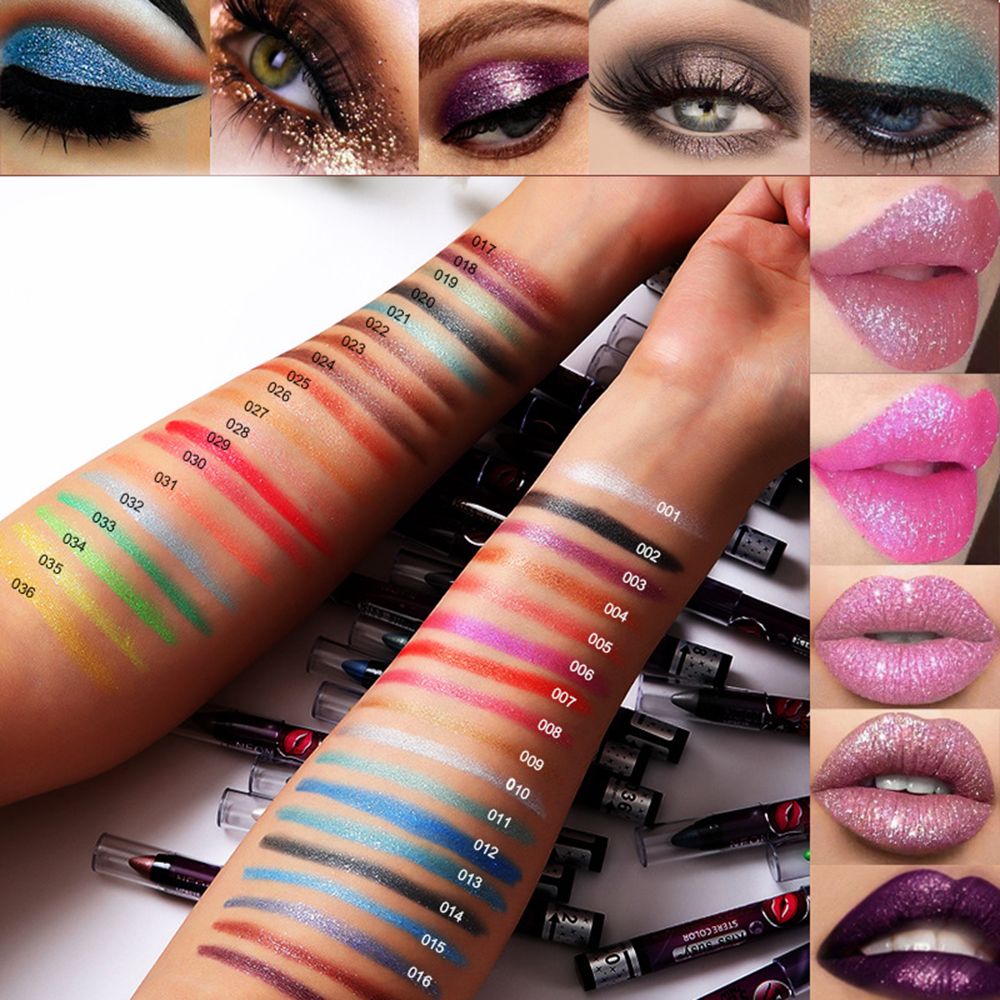 อายแชโดว์สีไล่เฉด ลิปสติกติดทน - Lip Liner Pencil บทวิจารณ์และราคา