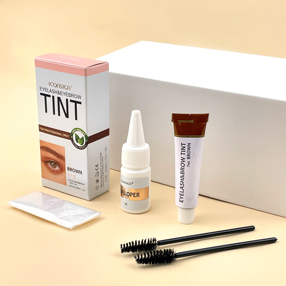 Eyelash Eyebrow Dye Tint Kit F - Eyebrow Pomade Pencil บทวิจารณ์และราคา
