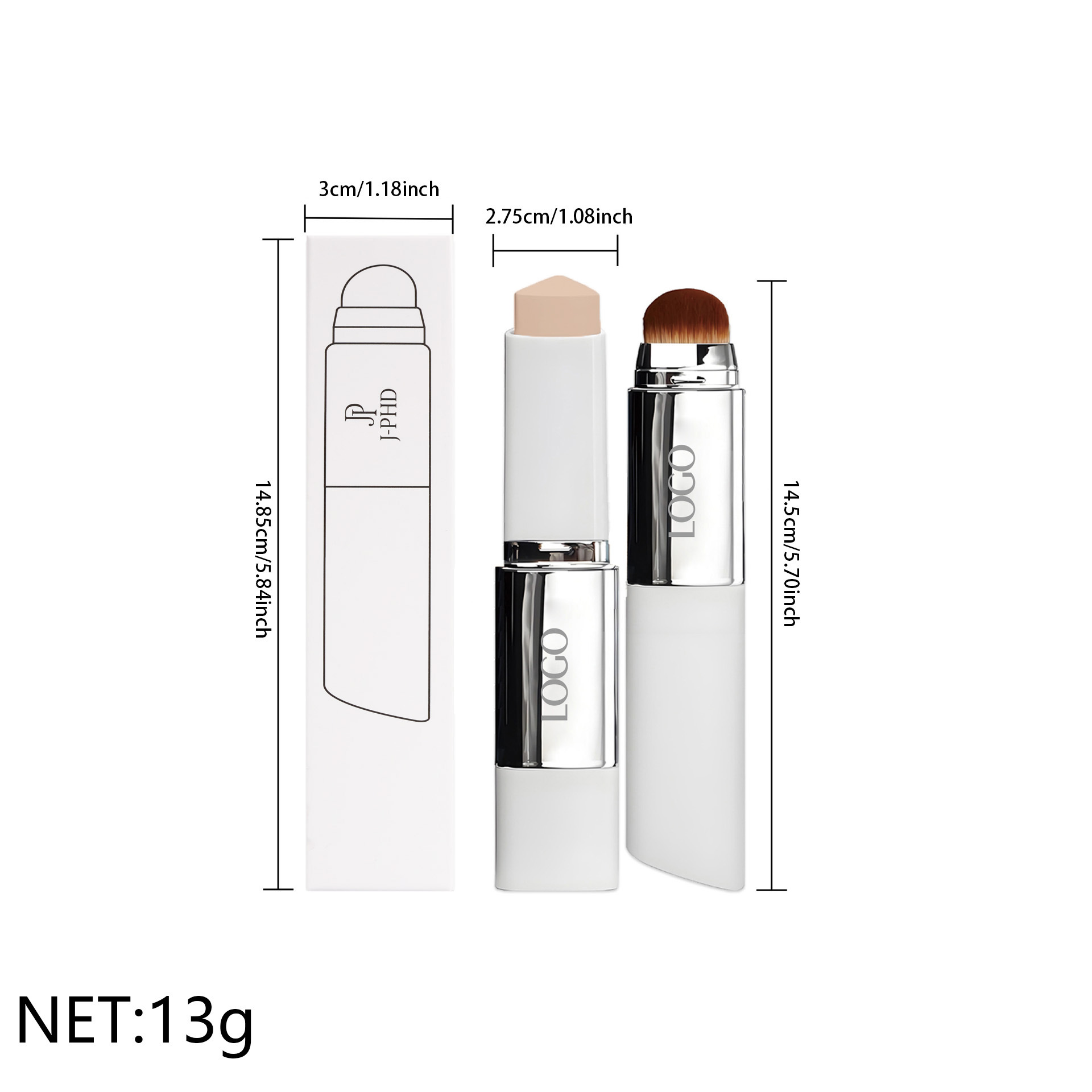 แปรงรองพื้นแบบสองหัวในหนึ่งเดี - J Beauty Makeup บทวิจารณ์และราคา