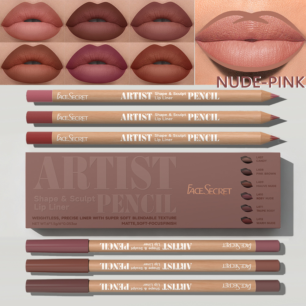 ชุดดินสอเขียนขอบปาก 6 แท่ง ยี่ - Lip Liner Pencil บทวิจารณ์และราคา
