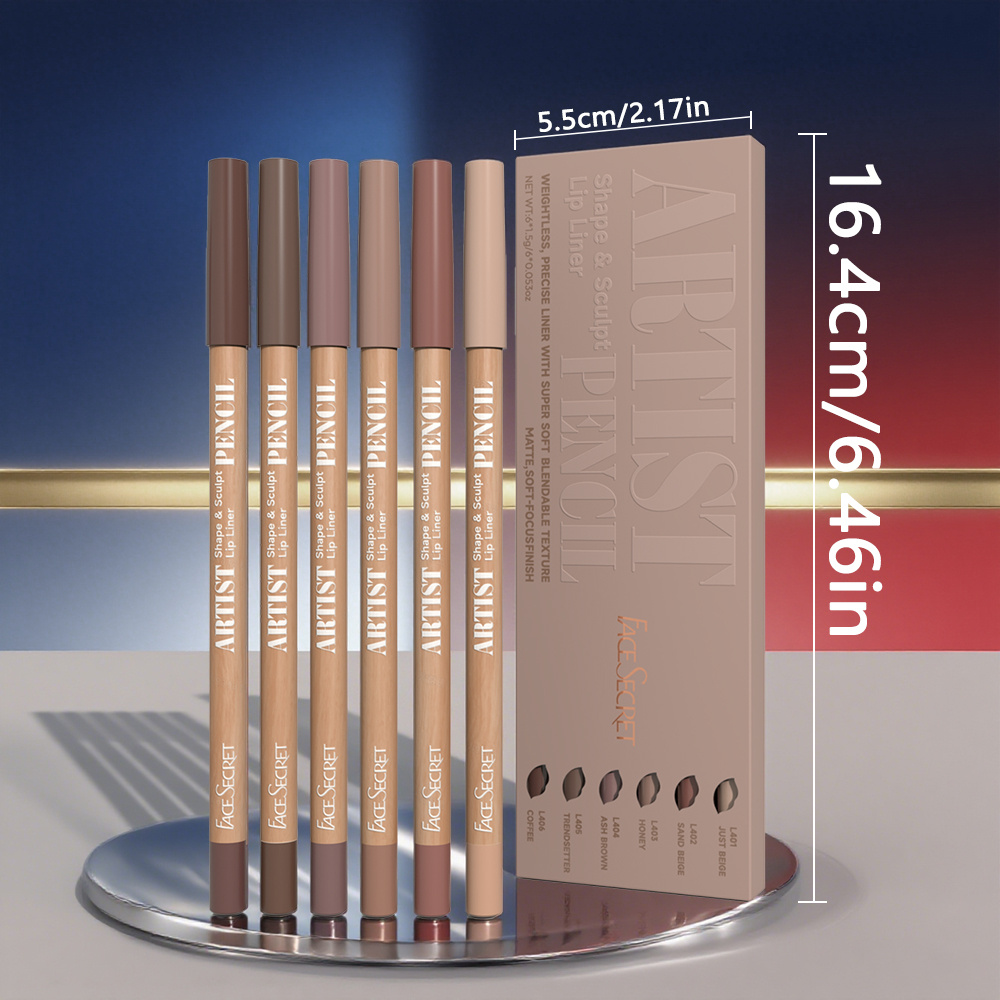 ชุดดินสอเขียนขอบปาก 6 แท่ง ยี่ - Lip Liner Pencil บทวิจารณ์และราคา