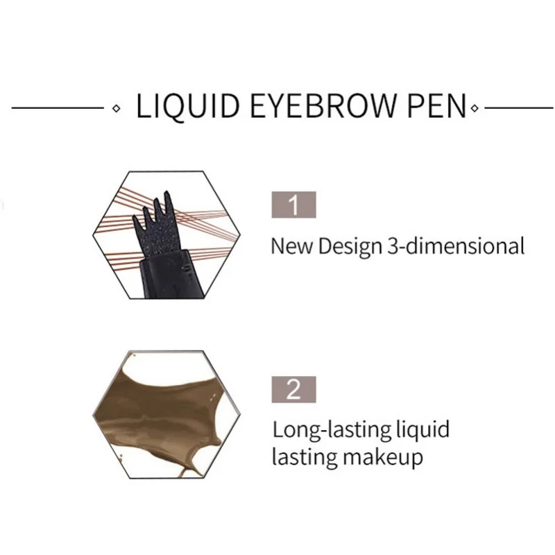 4D Microblading Eyebrow ปากกา  - Eyebrow Pomade Pencil บทวิจารณ์และราคา