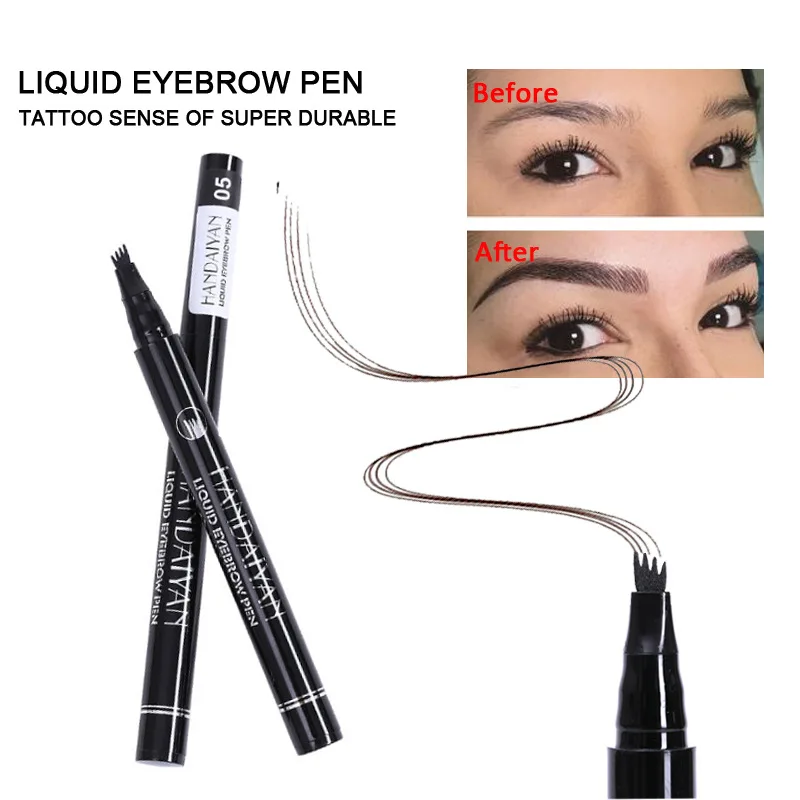 4D Microblading Eyebrow ปากกา  - Eyebrow Pomade Pencil บทวิจารณ์และราคา