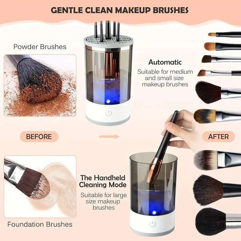 ปลั๊ก USB แปรงแต่งหน้าไฟฟ้าแบบ - Makeup Brush Set บทวิจารณ์และราคา