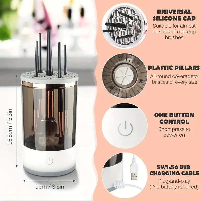 ปลั๊ก USB แปรงแต่งหน้าไฟฟ้าแบบ - Makeup Brush Set บทวิจารณ์และราคา